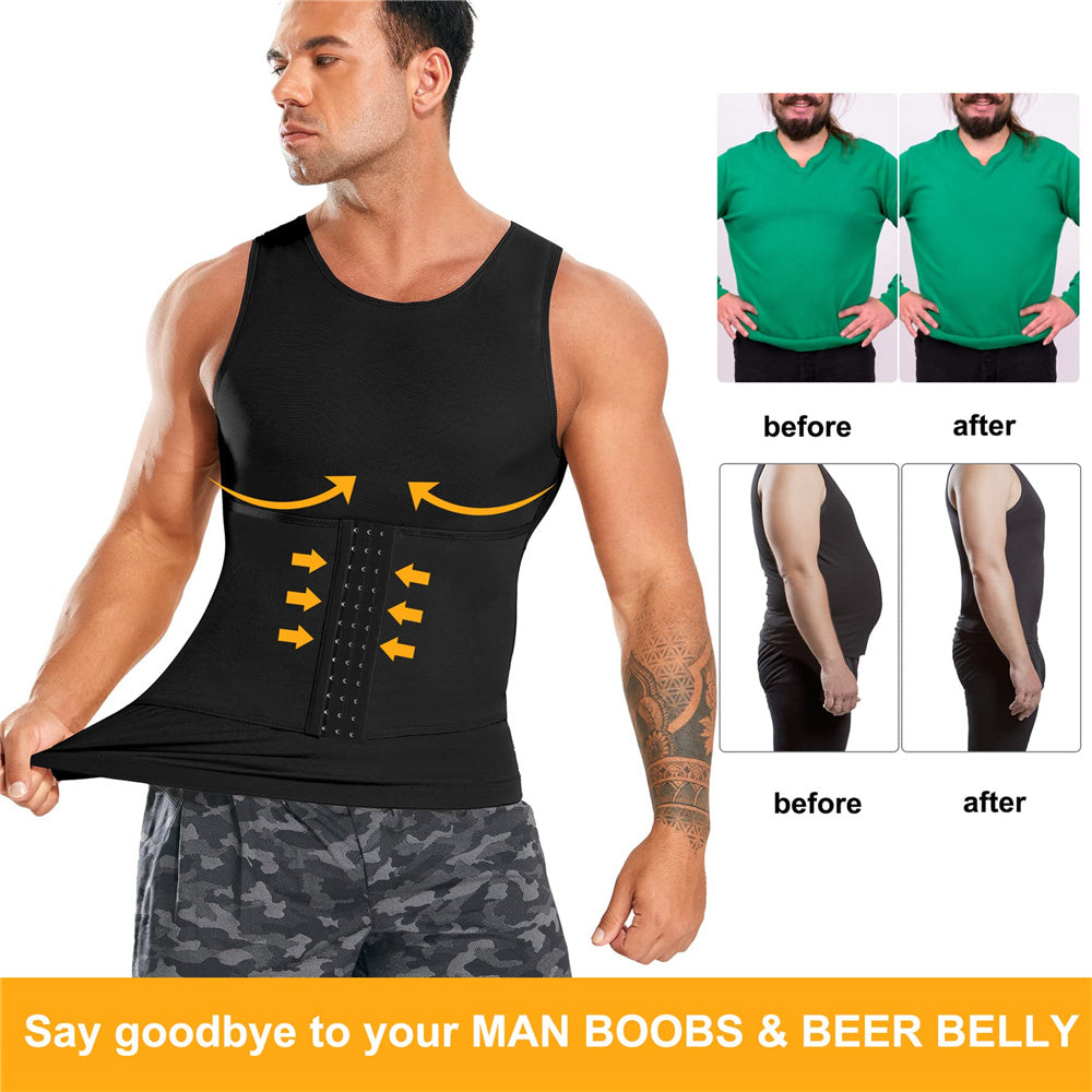 Men Compression Abdomen Body Shaper Vest