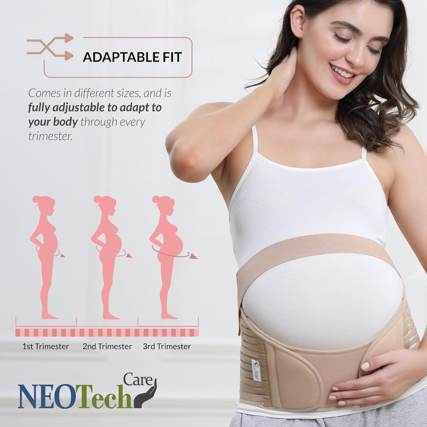 Care Pregnancy Support Maternity Belt, Waist/Back/Abdomen Band, Belly Brace