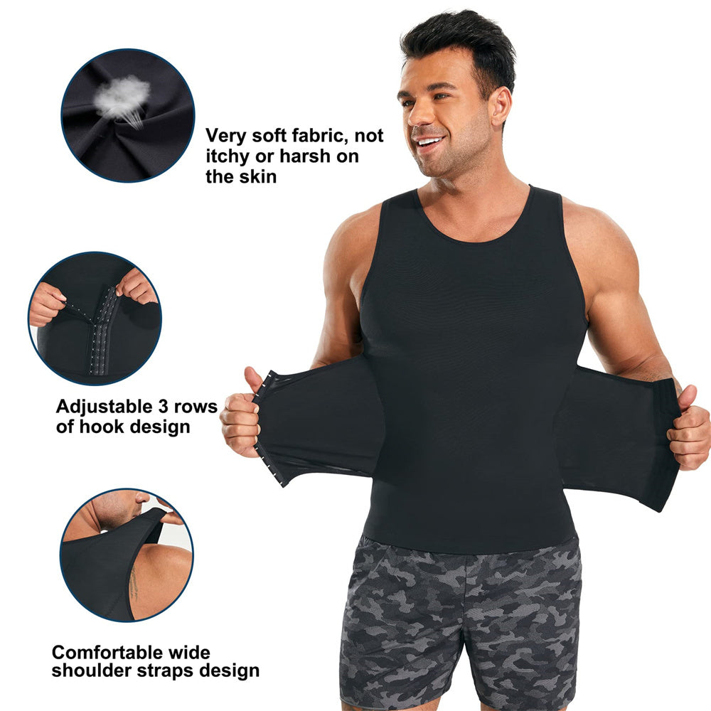 Men Compression Abdomen Body Shaper Vest