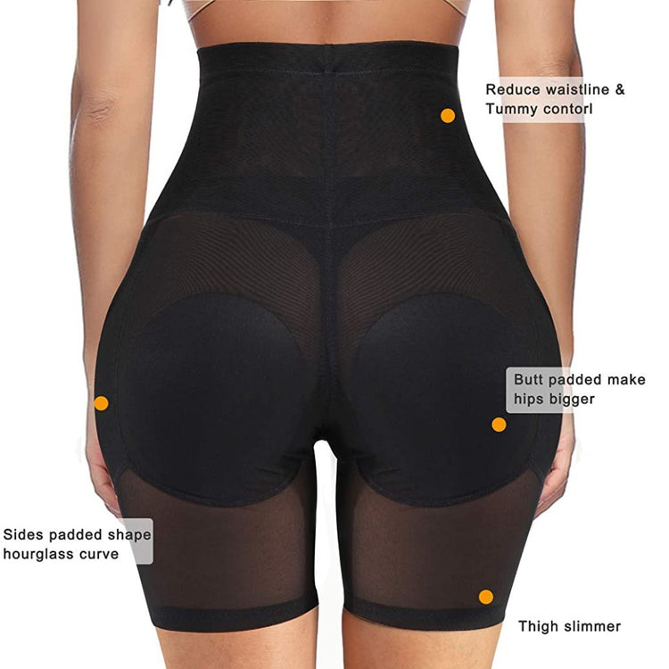Women Butt Lifter Padded Hip Enhancer Seamless Underwear Hi- Waist Short