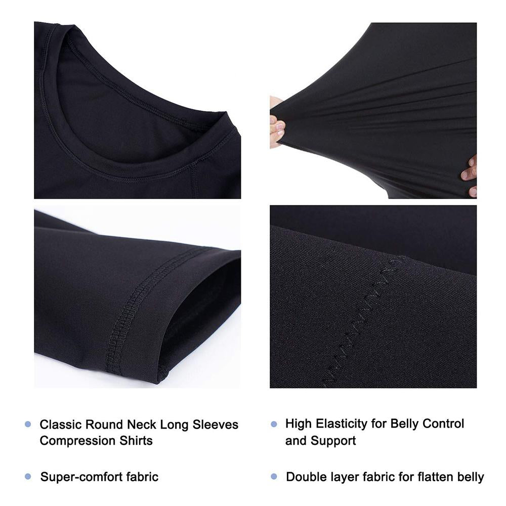 Men Slimming Compression Long Sleeve