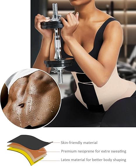 Waist Trainer Belt Waist Cincher Trimmer Ab Belt Tummy Control Body Shaper with Triple Wrap Women and Men