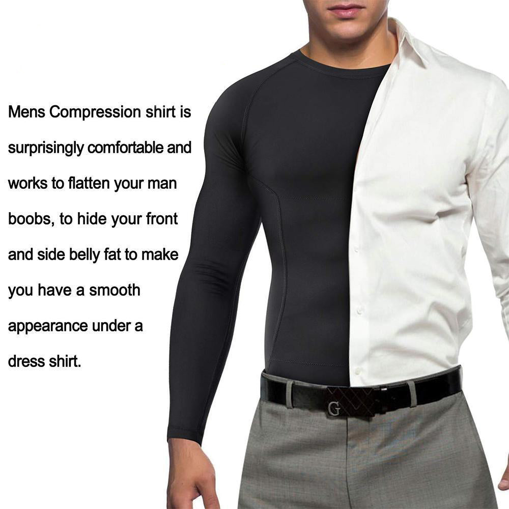 Men Slimming Compression Long Sleeve