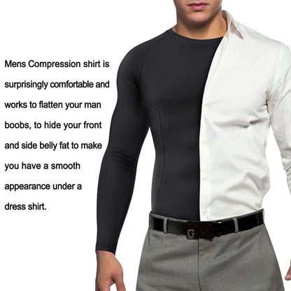 Men Slimming Compression Long Sleeve