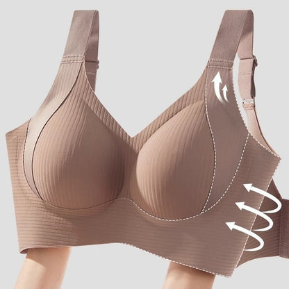TIKTOK HOTSALES Women's Ribbed Push Up Adjustable Wireless Bra
