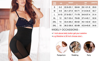 Women Butt Lifter Padded Hip Enhancer Seamless Underwear Hi- Waist Short