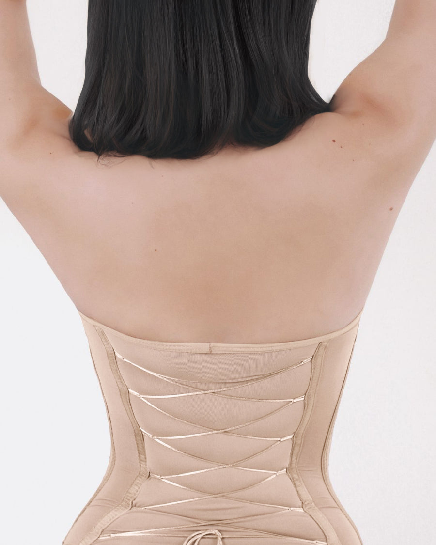 Back Lace-up Thong Seamless Shapewear