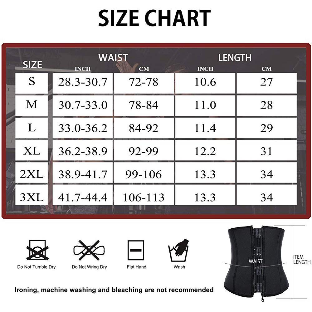 Men Waist Trainer Slimming Belt Neoprene Fat Burner Sweat Trimmer