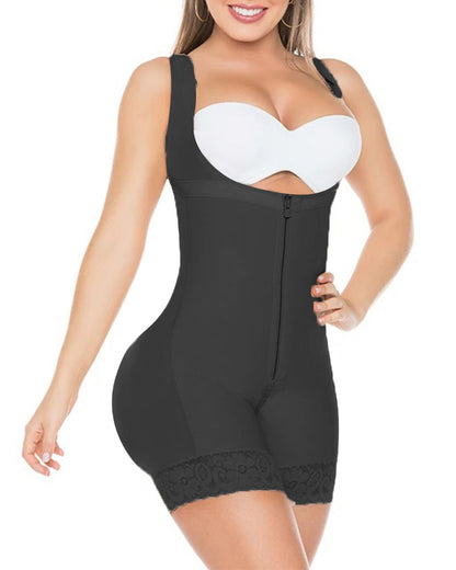 Women Body Shaper Underwear Bodysuit Shapewear For Weight Loss Strapless Slimming Compression Garment Zipper Fajas