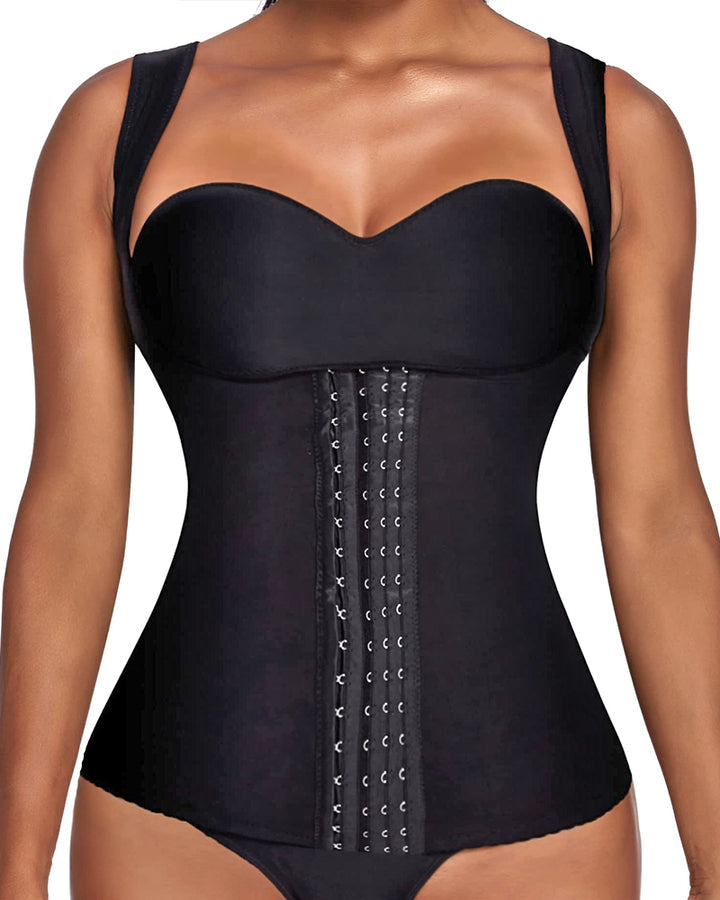 Waist Trainer Vest For Women Underbust Corset Body Shaper Tank Top Cincher Shapewear With Hooks