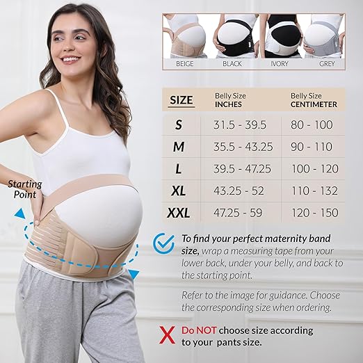 Care Pregnancy Support Maternity Belt, Waist/Back/Abdomen Band, Belly Brace