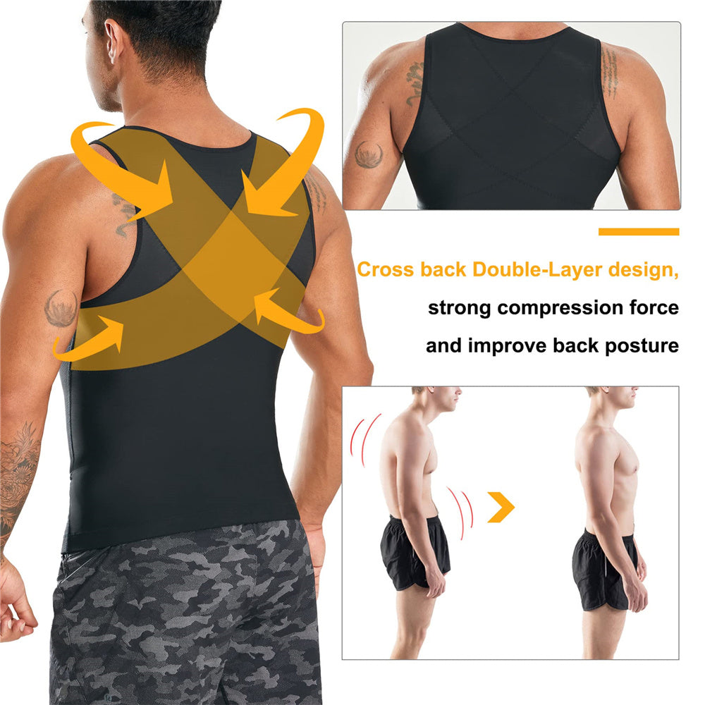 Men Compression Abdomen Body Shaper Vest
