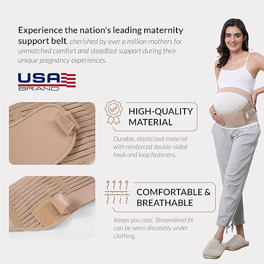 Care Pregnancy Support Maternity Belt, Waist/Back/Abdomen Band, Belly Brace