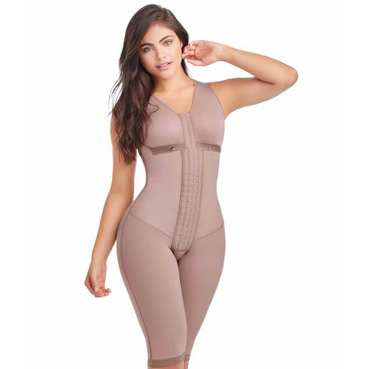 Women Full Body Shaper Tummy Control Fajas Front Closure Weight Loss Postpartum Bodysuit