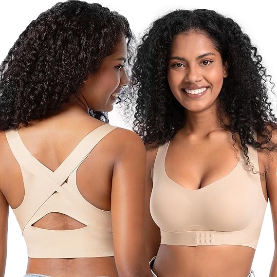Seamless breathable shaping corrective support bra