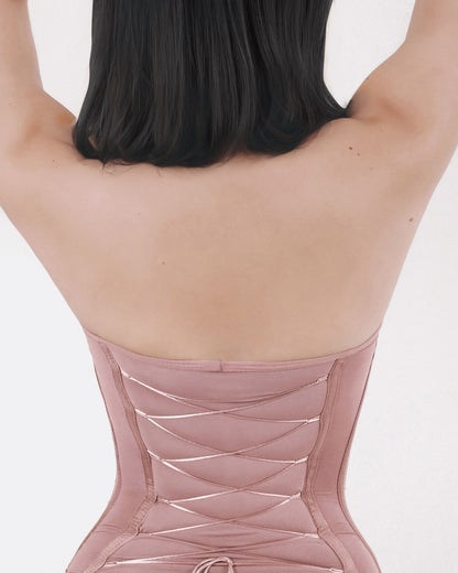 Back Lace-up Thong Seamless Shapewear