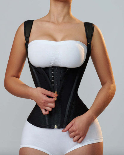Ultra Waist Girdle With 13 Wheels With Brooches And Closure, Creates Hourglass Silhouette