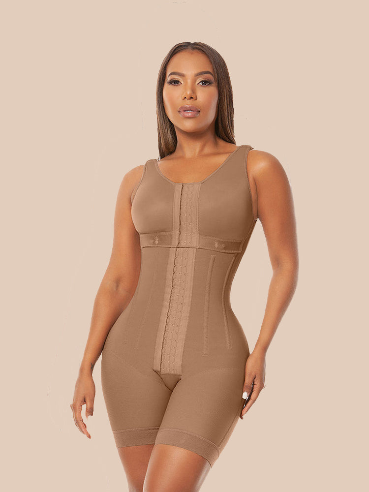 Women's Chest-Packed Body Shaper Postpartum Fajas Colombianas