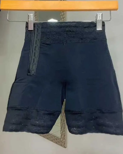 Lace Tummy Control Shaper Short with Side Hooks