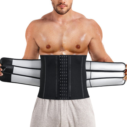 Men 3 Velcros Nano Silver Sweat Waist Trimmer
