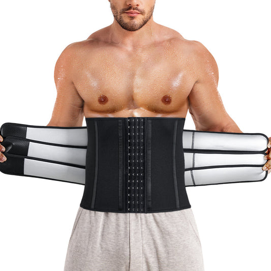 Men 3 Velcros Nano Silver Sweat Waist Trimmer