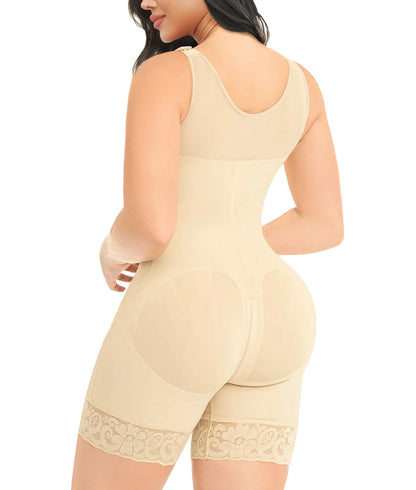 Fajas Colombianas Shapewear for Women Tummy Control Post Surgery Full Body Shaper Butt Lifter with Zipper Crotch