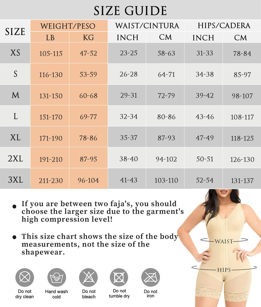 Fajas Colombianas Shapewear for Women Tummy Control Post Surgery Full Body Shaper Butt Lifter with Zipper Crotch