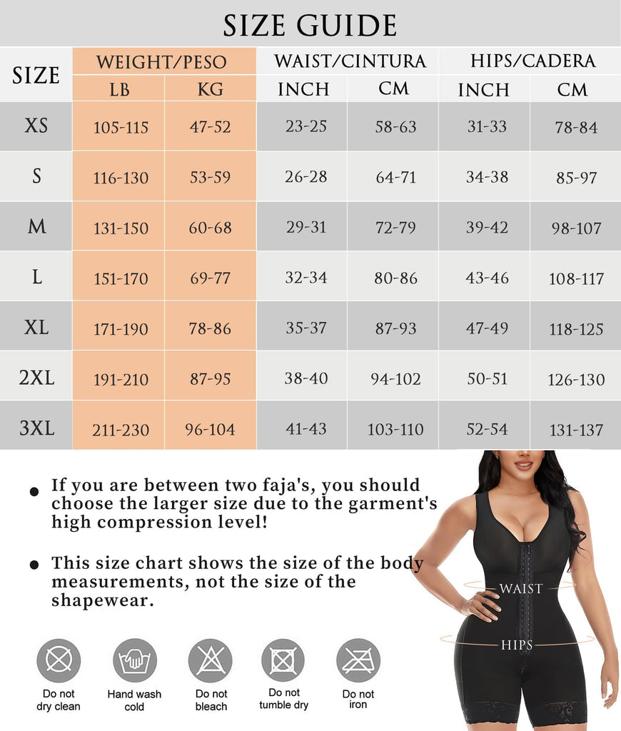 Fajas Colombianas Shapewear for Women Tummy Control Post Surgery Full Body Shaper Butt Lifter with Zipper Crotch
