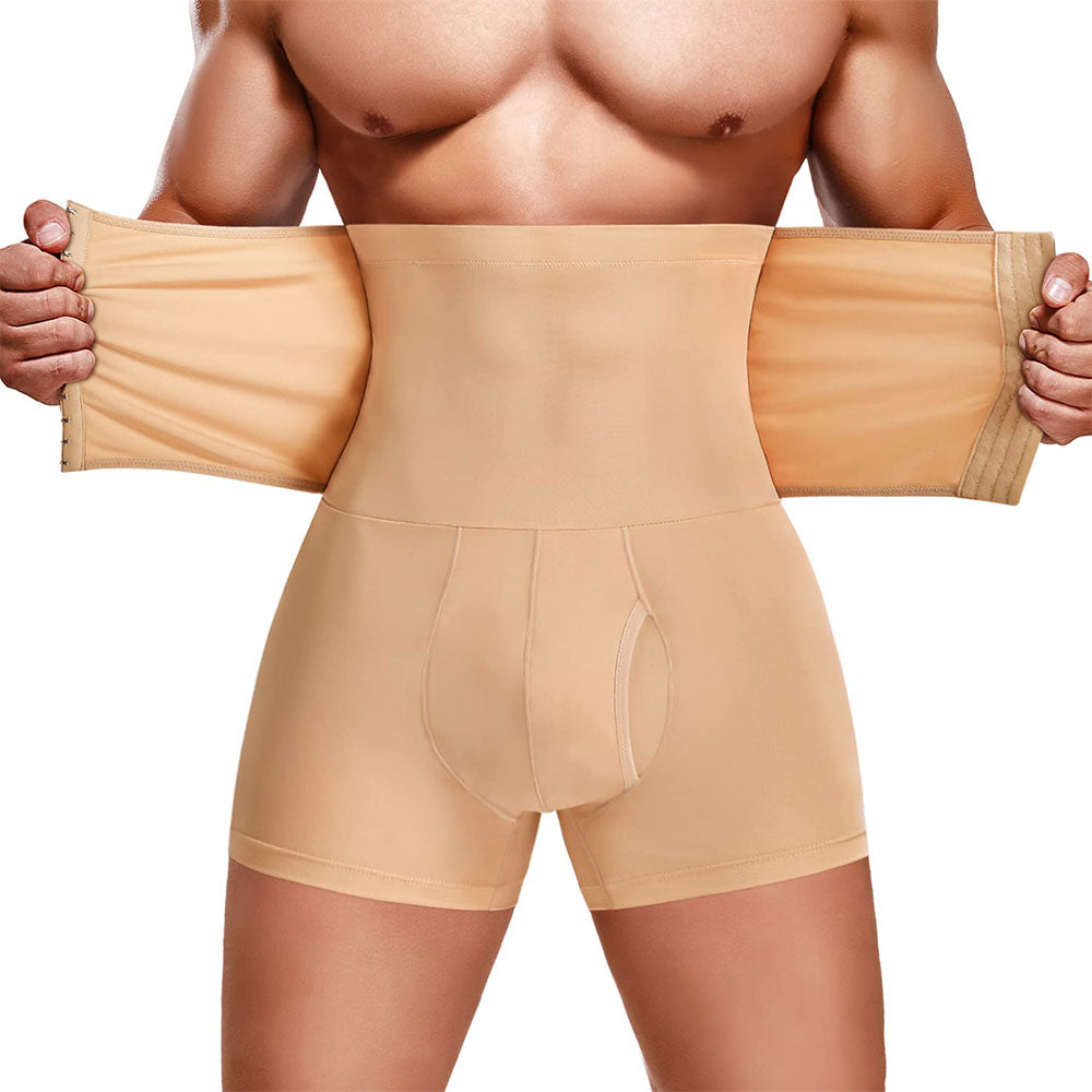 Calzoncillos tipo bóxer para hombre con faja ajustable en la cintura
