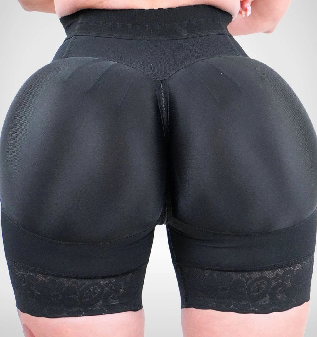 Short Prieta 7033 Maximum Compression Butt Lifter with Zipper