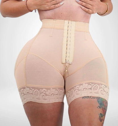 Short Prieta 7033 Maximum Compression Butt Lifter with Zipper