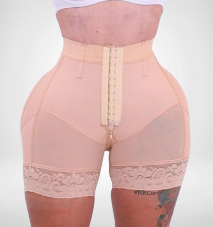 Short Prieta 7033 Maximum Compression Butt Lifter with Zipper