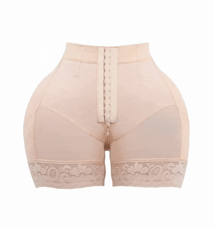 Short Prieta 7033 Maximum Compression Butt Lifter with Zipper