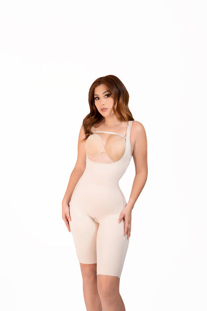 Faja postquirúrgica de piel de ángel beige
