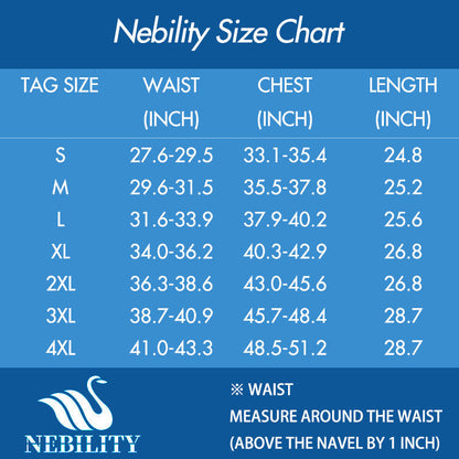 Nebility Men Zipper Vest For Slim & Back Support