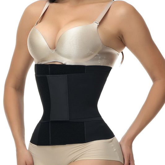 3-Layer Hook And Loop Adjustable Waist Trainer Sweat Belt, Workout Waist Trimmer For Men & Women