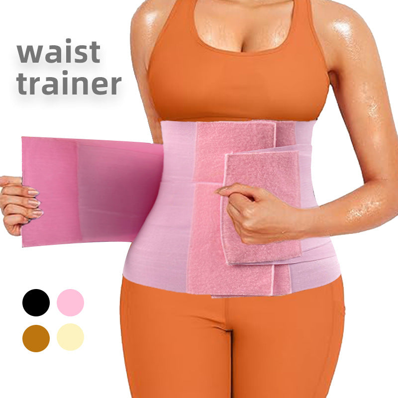 3-Layer Hook And Loop Adjustable Waist Trainer Sweat Belt, Workout Waist Trimmer For Men & Women