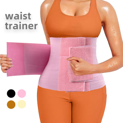 3-Layer Hook And Loop Adjustable Waist Trainer Sweat Belt, Workout Waist Trimmer For Men & Women