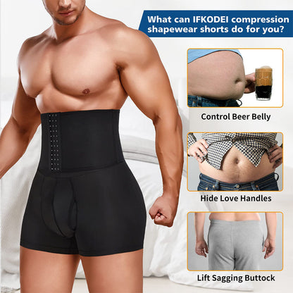 Calzoncillos tipo bóxer para hombre con faja ajustable en la cintura
