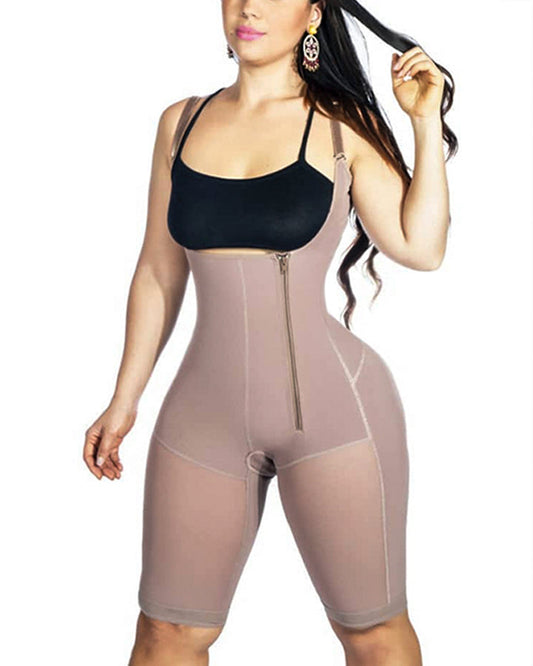 Postpartum Recovery Compression Garment Side Zipper Tummy Control Shapewear Slimming Fajas For Women