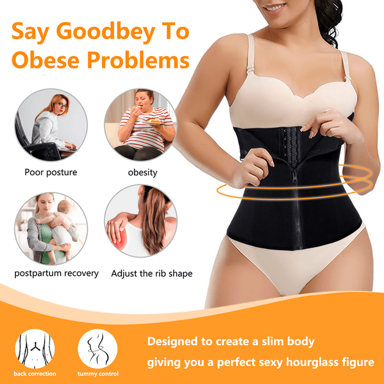 Zipper Hook Double Control Waist Cincher