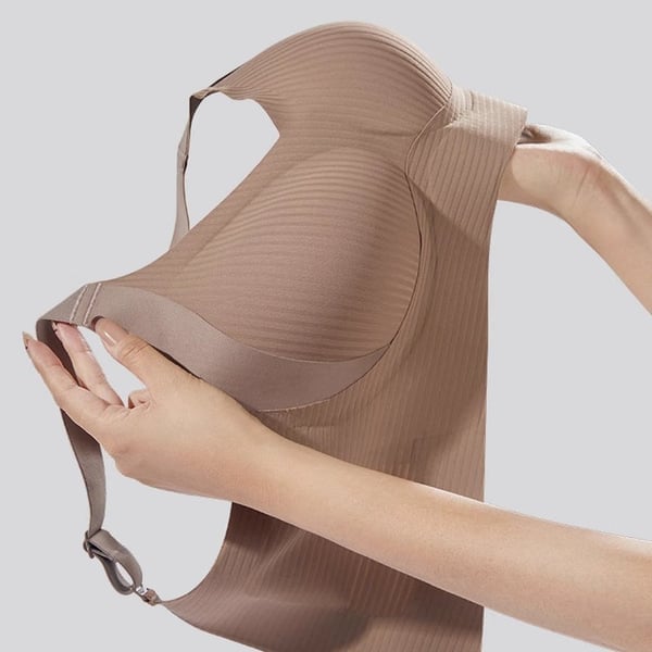 TIKTOK HOTSALES Women's Ribbed Push Up Adjustable Wireless Bra