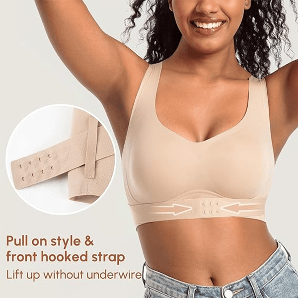 Seamless breathable shaping corrective support bra