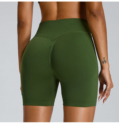 SELENA’S PERSICA Women V Cross Back Gym Shorts Seamless Scrunch Butt High Waisted Booty Shorts lulu 2inchshort