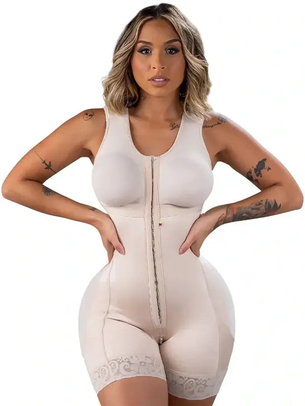 Stage 2 Post-Op Shapewear Bodysuit with Bra | Firm Controlled Compression | Triple-Layer Premium Fabric
