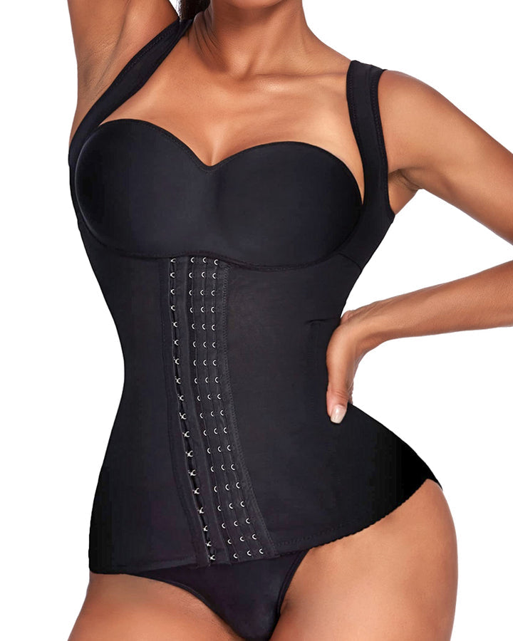Waist Trainer Vest For Women Underbust Corset Body Shaper Tank Top Cincher Shapewear With Hooks