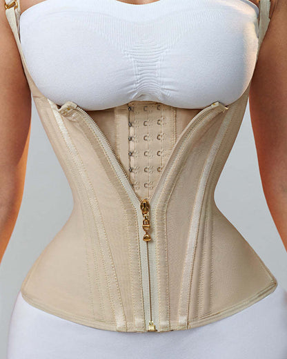 Ultra Waist Girdle With 13 Wheels With Brooches And Closure, Creates Hourglass Silhouette
