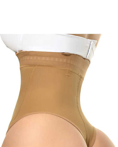 Thin Straps Open Bust Tummy Control Zipper Shapewear Bodysuit Ref2105