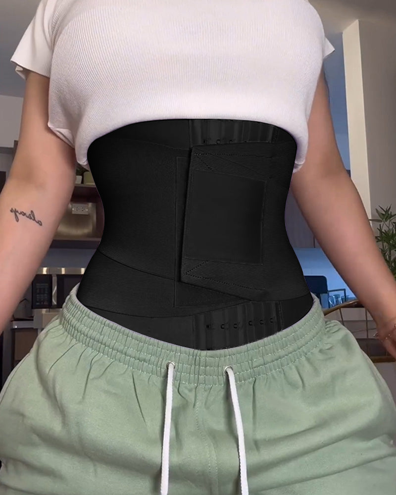 29 Steel Bone Invisible Hook And Zip Waist Trainer