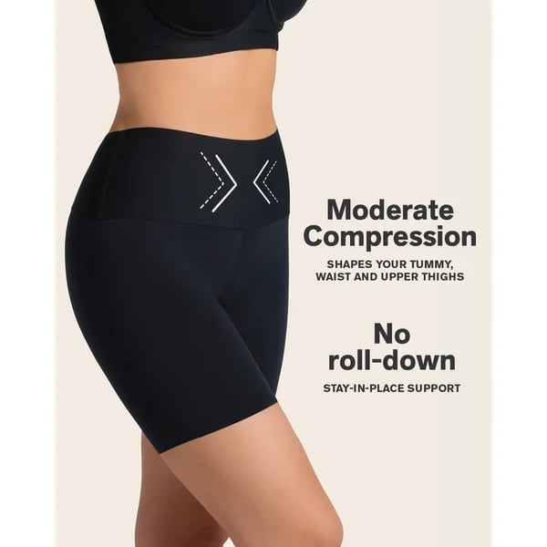 Stay-In-Place Seamless Shaper – No Roll, All Comfort & Curve Magic!